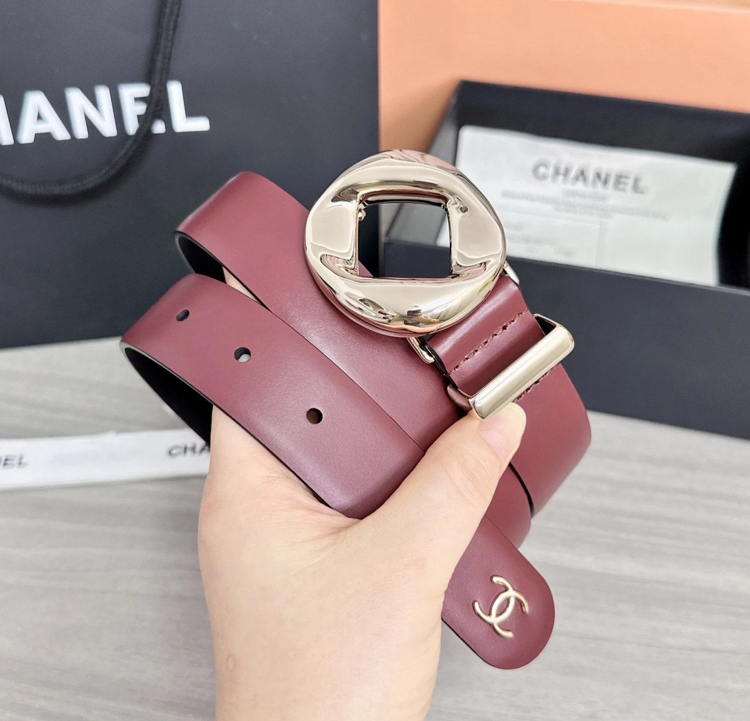 Chanel Leather Reversible Belt Ver.D — photo 3