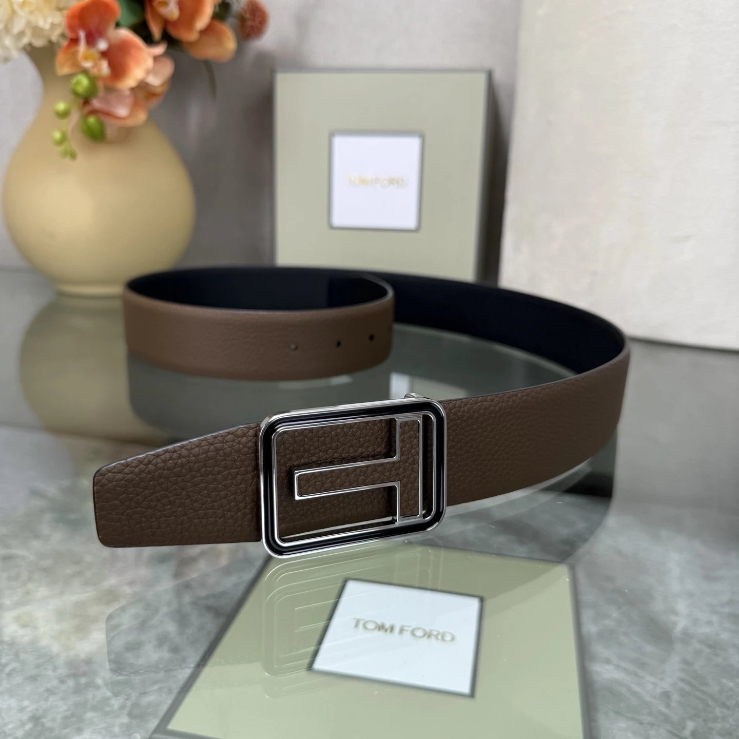 Tom Ford Leather Reversible Belt Ver.I — photo 4