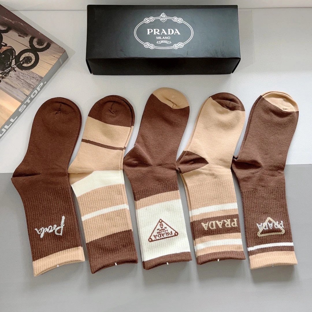Prada Knee-High Cotton Socks — QC