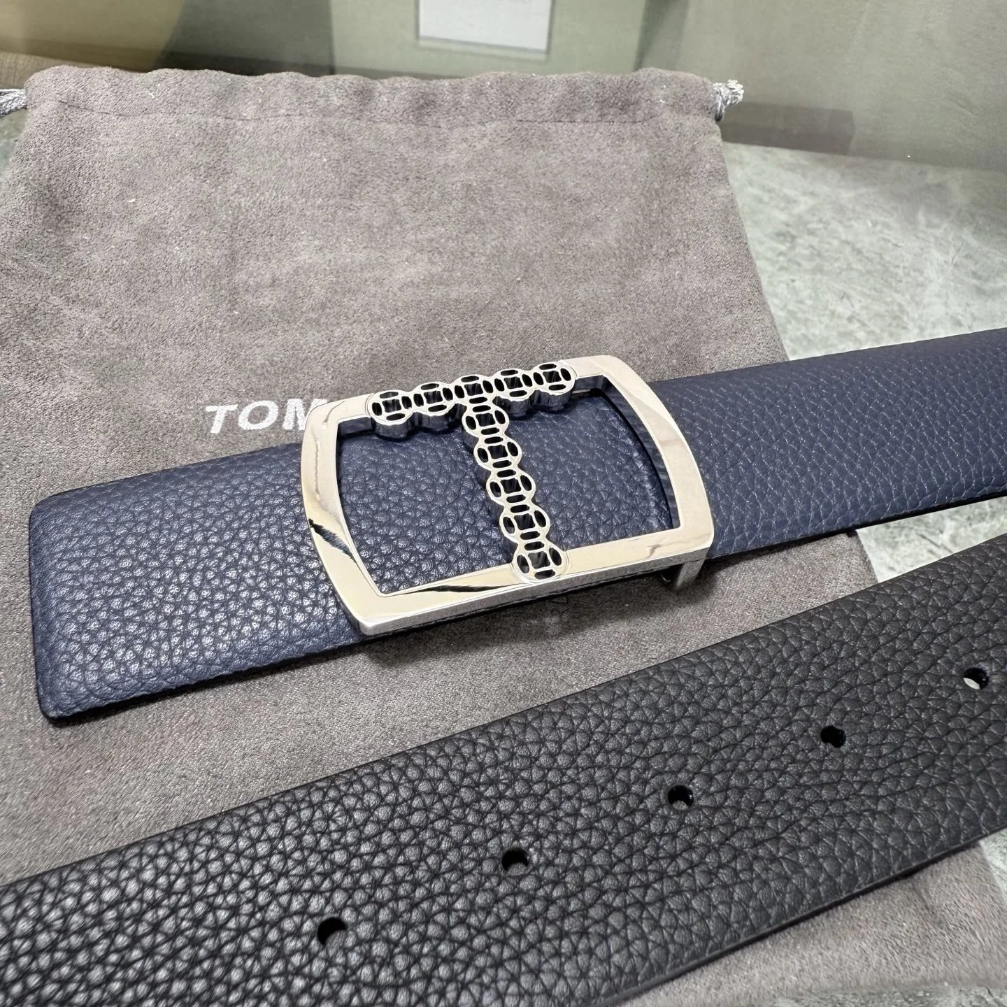 Tom Ford Leather Reversible Belt Ver.G — photo 4