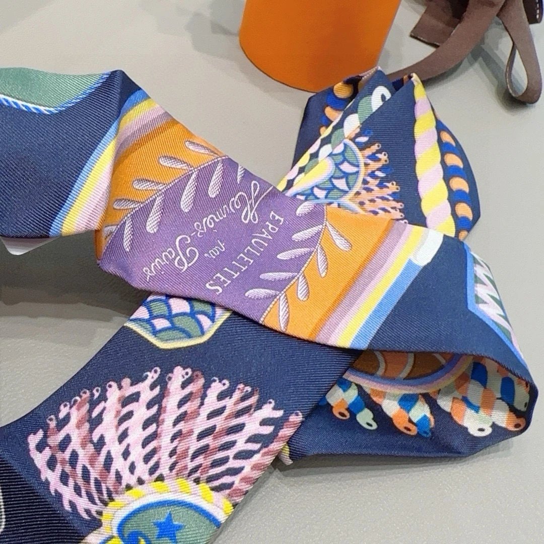 Hermes Silk Hair Ribbon Ver.A — Photo 8