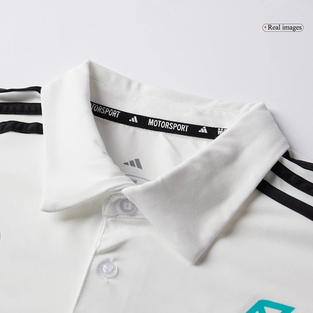 Mercedes AMG Petronas F1 2025 Team Polo White — photo 7