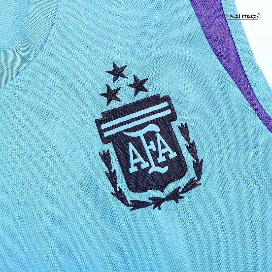 Argentina 2023 Pre Match Sleeveless Top Blue Jersey — Photo 4