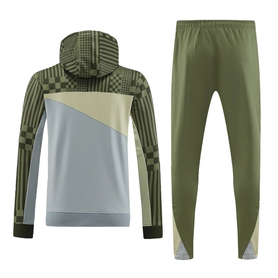 AC Milan 2023 1 4 Zip Tracksuit 24 Green Gray — QC