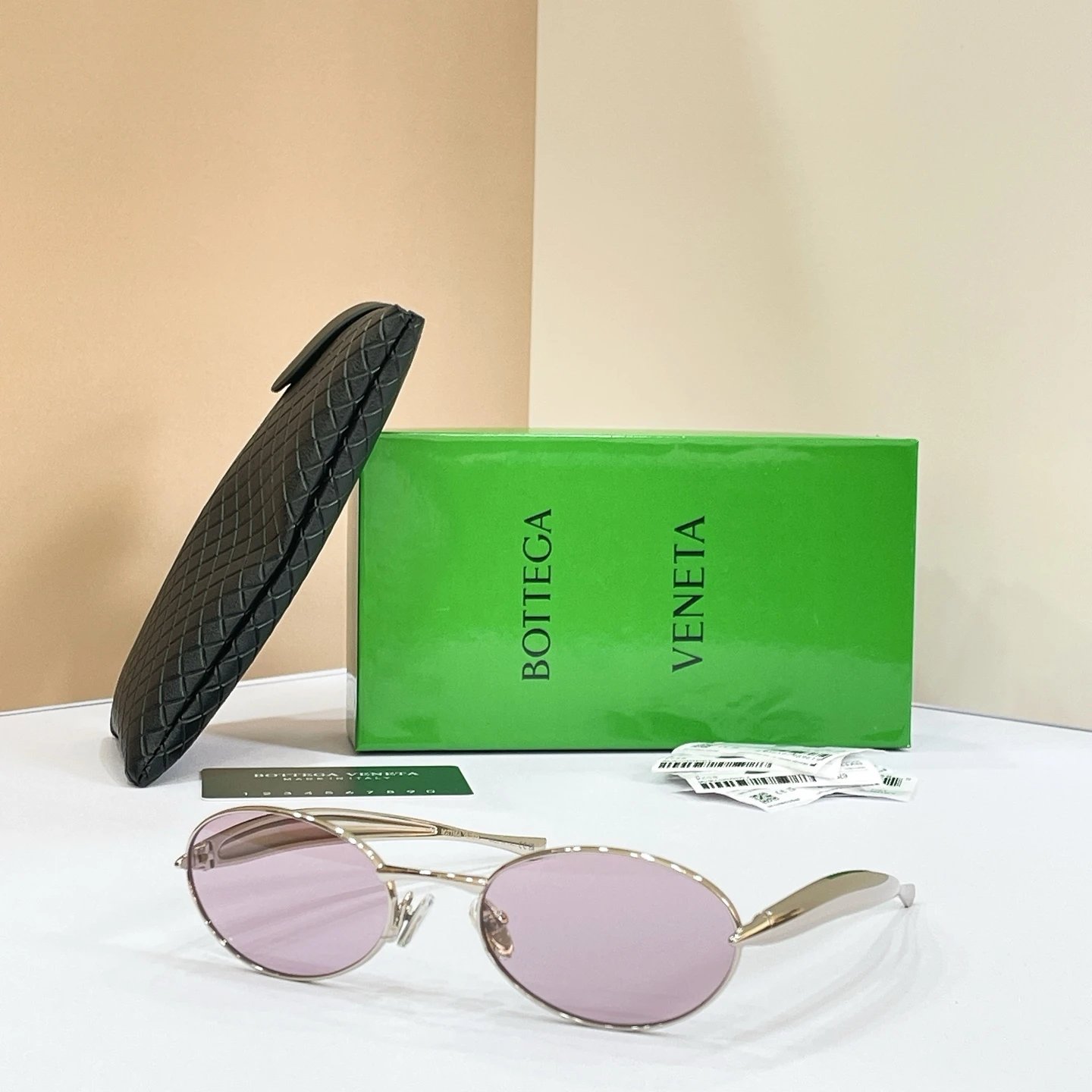 Bottega Veneta BV1386S Sunglasses 57-21-135 — QC