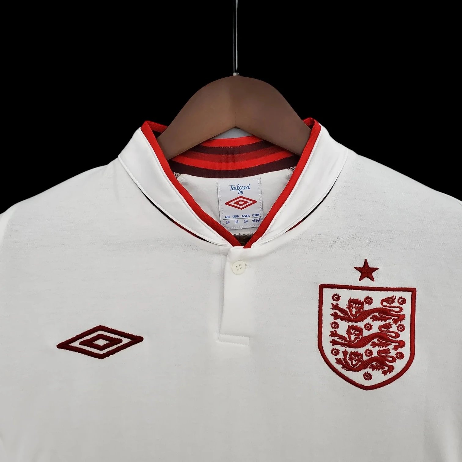 England 2012 Retro Jersey — Zdjęcie 3