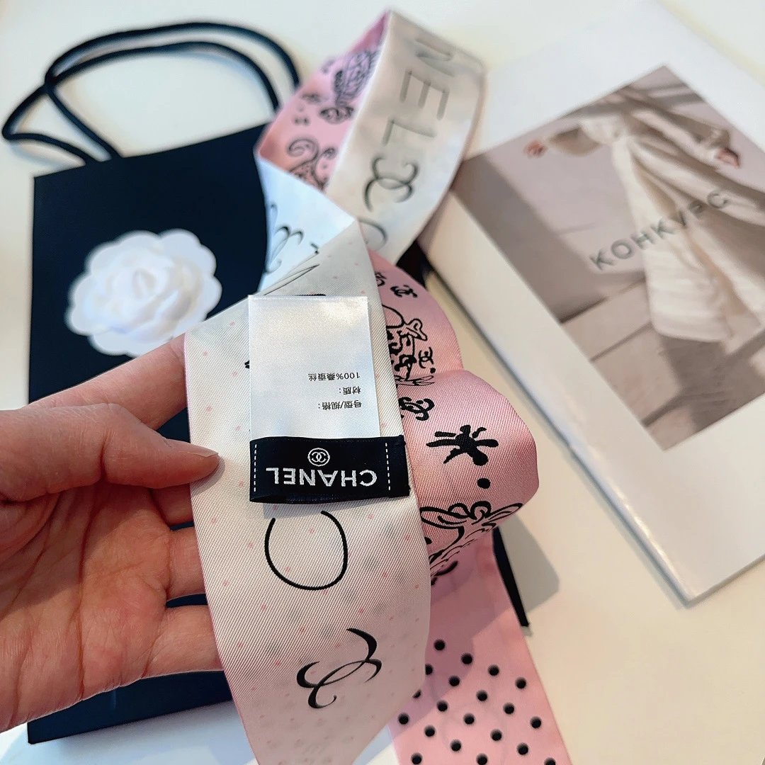 Chanel Silk Hair Ribbon Ver.E — Zdjęcie 6