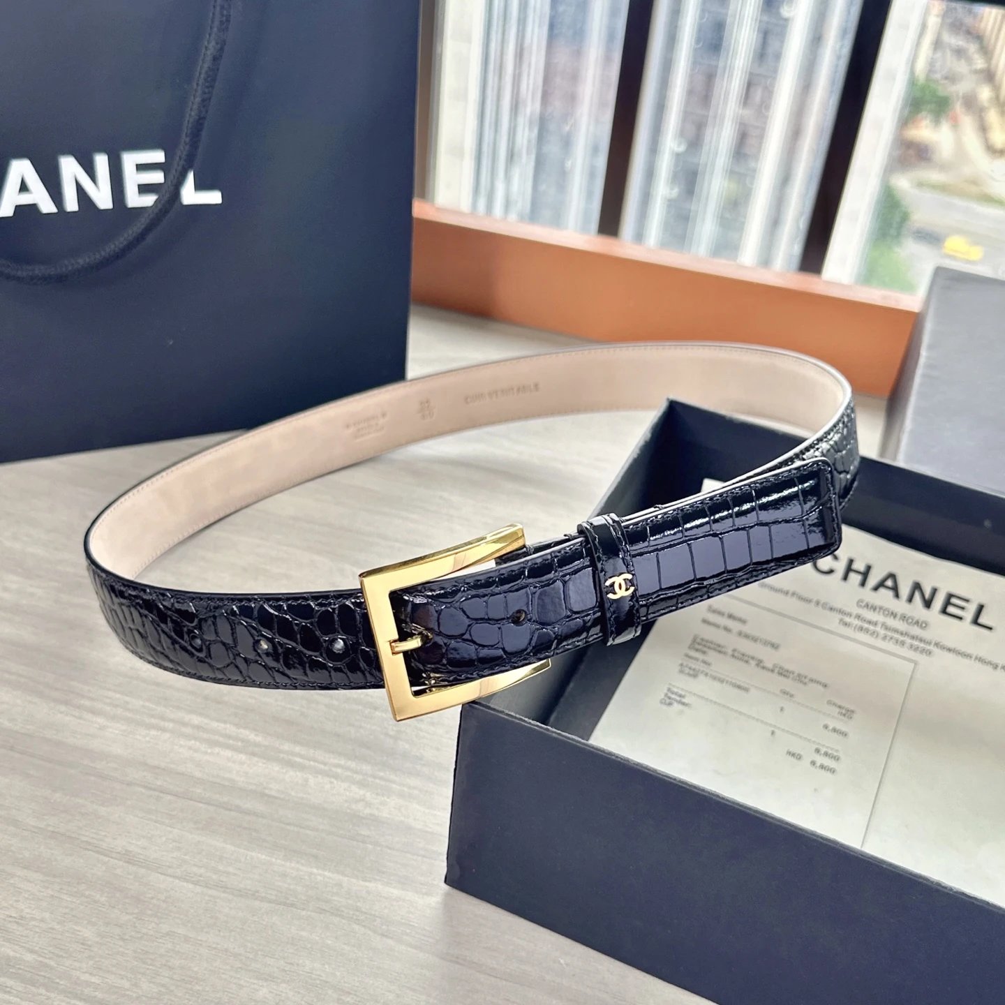Chanel Leather Reversible Belt Ver.B — Photo 3