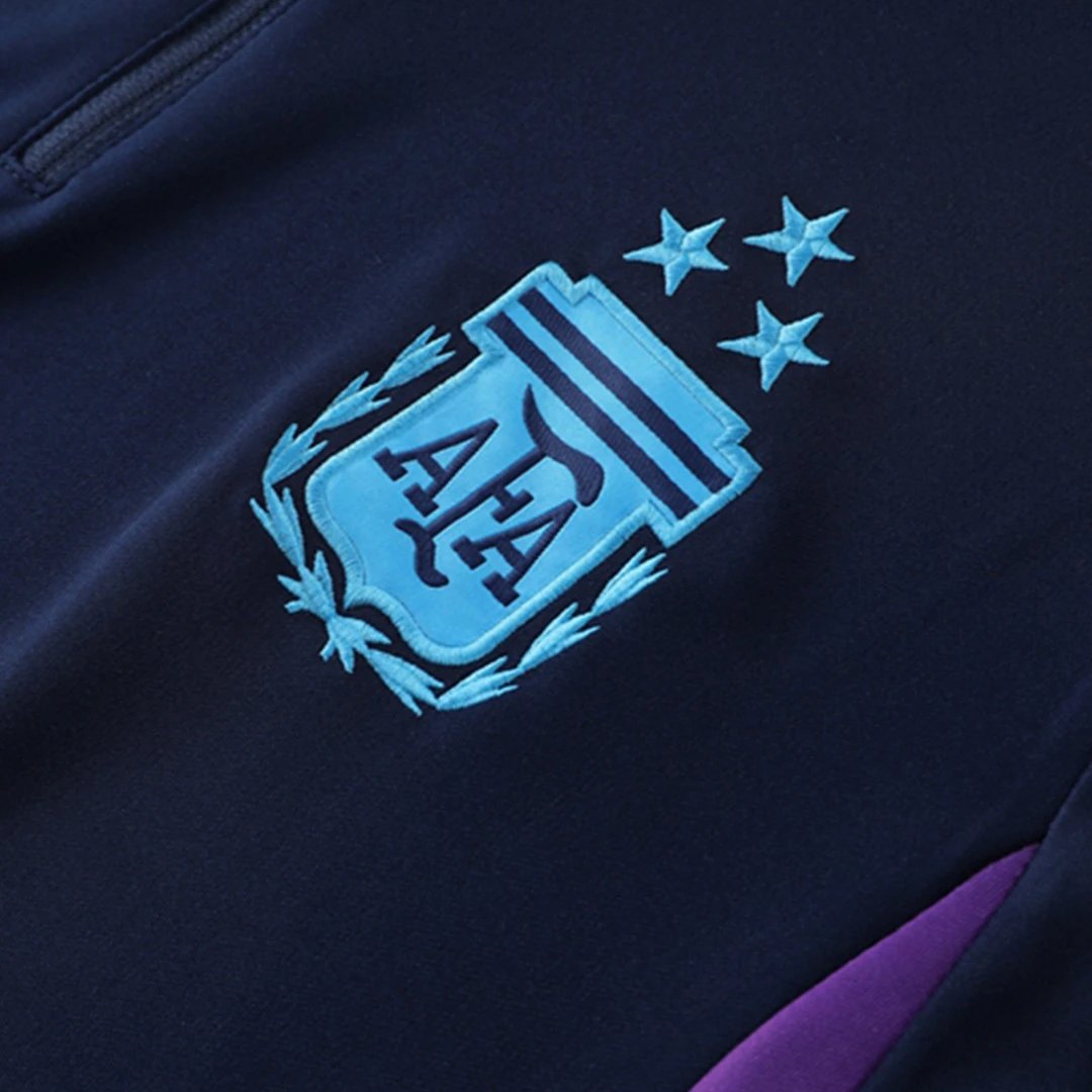 Argentina 1 4 Zip Tracksuit 2022 23 Royal Blue Three Stars — photo 9