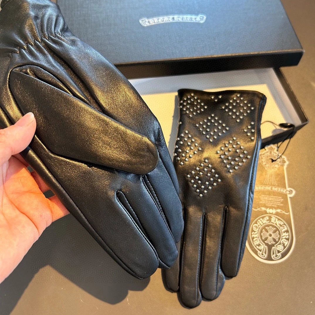 Chrome Hearts Lambskin Cashmere Gloves Ver.B — QC