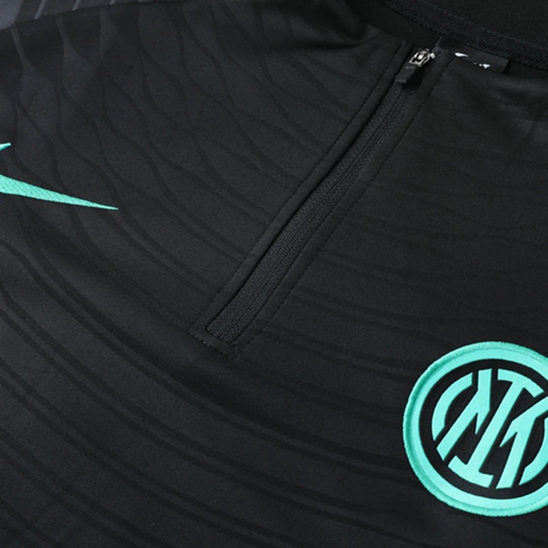 Inter Milan 1 4 Zip Tracksuit 2021 22 Black — photo 5