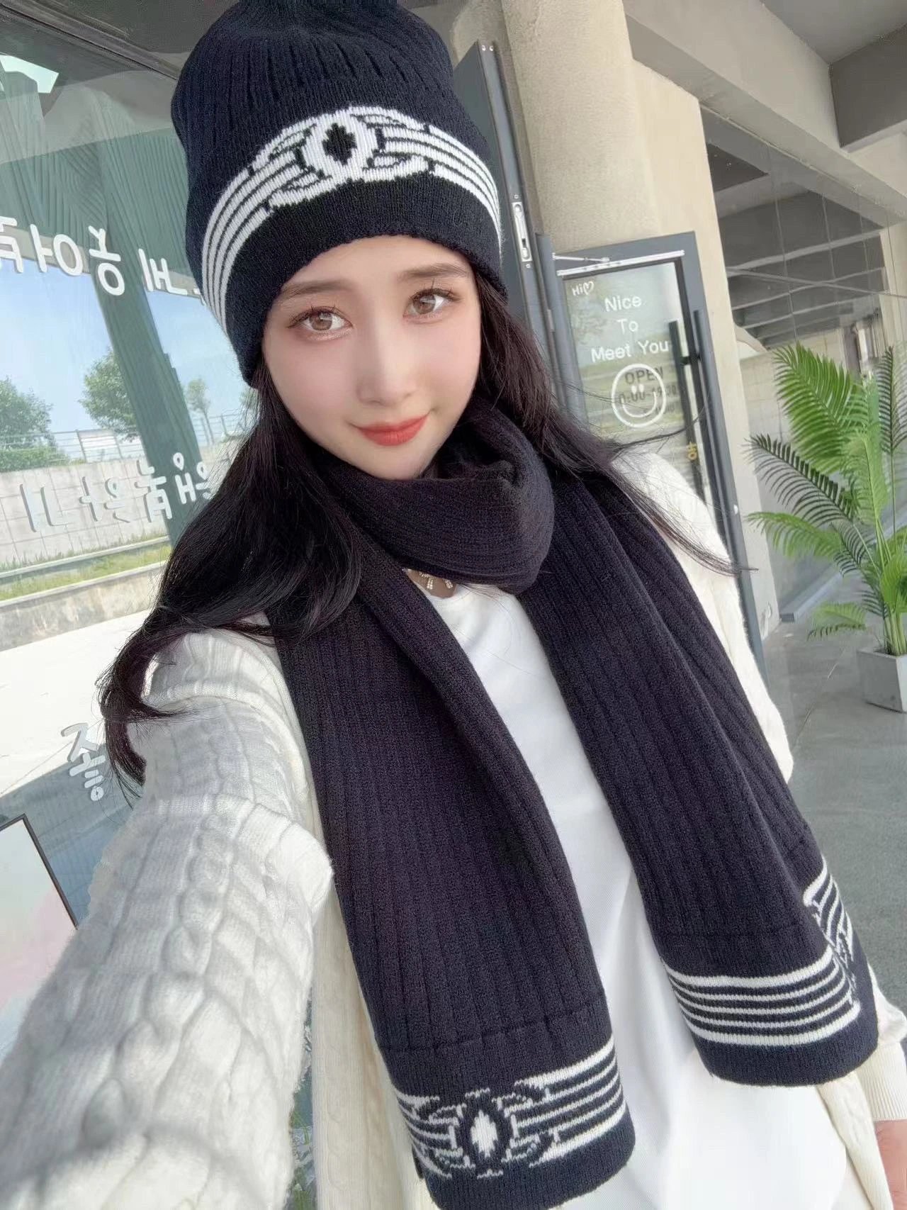 Chanel Scarf & Hat Set Ver.F — QC