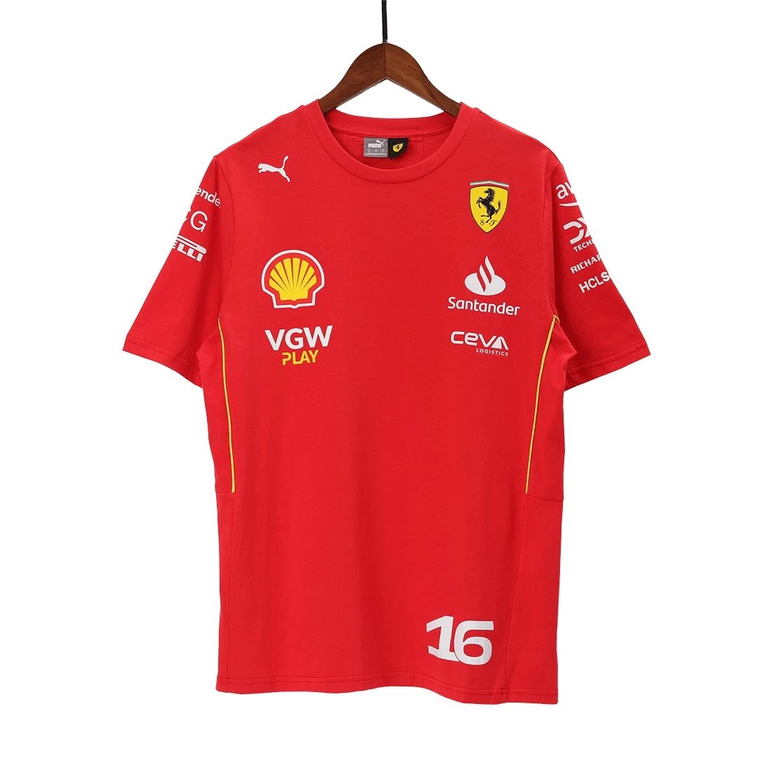 Charles Leclerc 16 Ferrari F1 Racing Team Shirt — photo 4