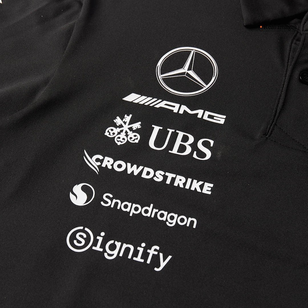 Mercedes AMG Petronas F1 2025 Team Polo Black — photo 8