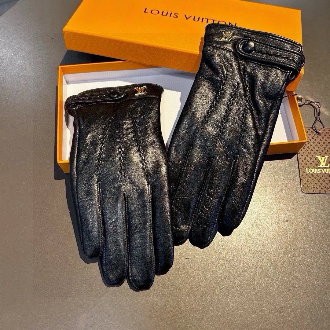 Louis Vuitton Lambskin Cashmere Gloves Ver.A — Photo 4