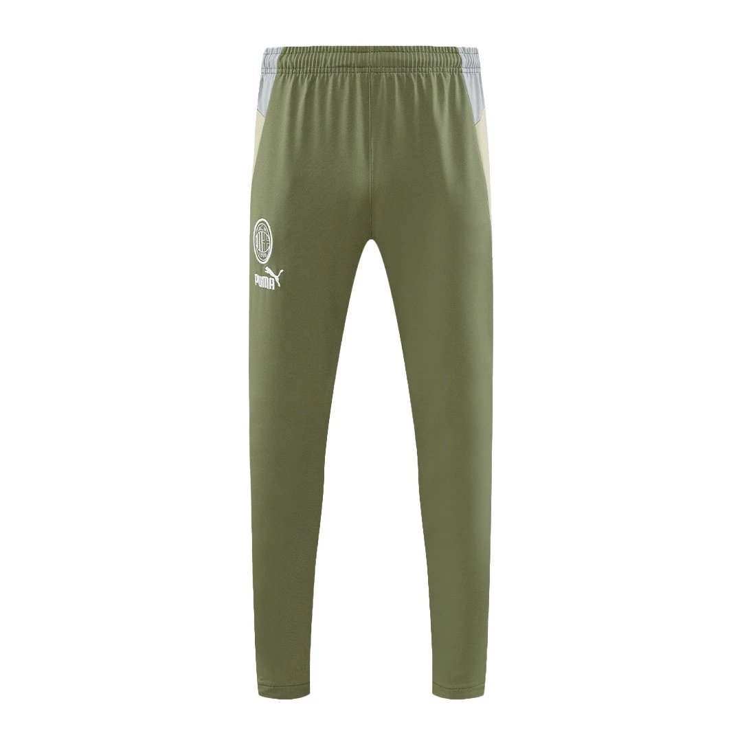 AC Milan 2023 1 4 Zip Tracksuit 24 Green Gray — QC