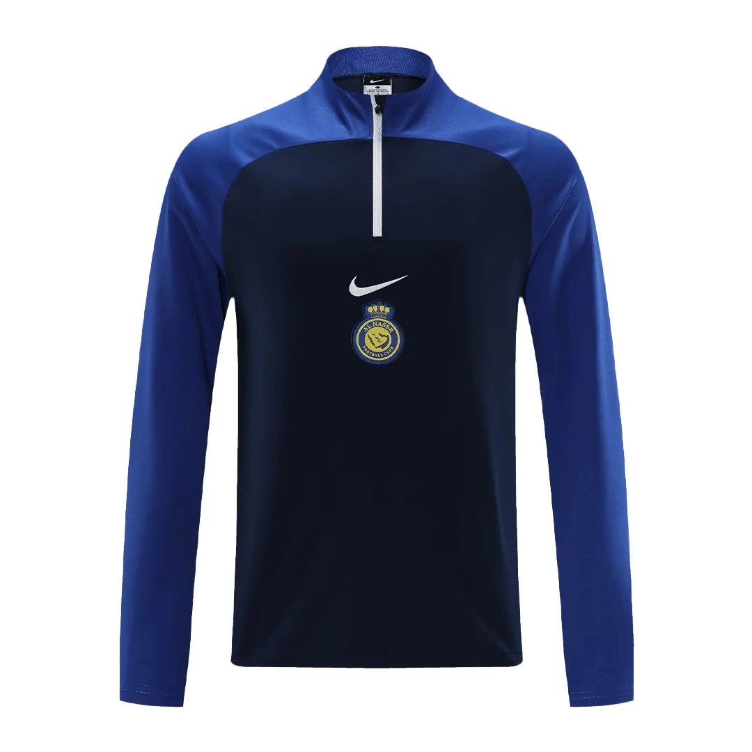 Al Nassr 2023 1 4 Zip Tracksuit 24 Blue Black — Zdjęcie 5