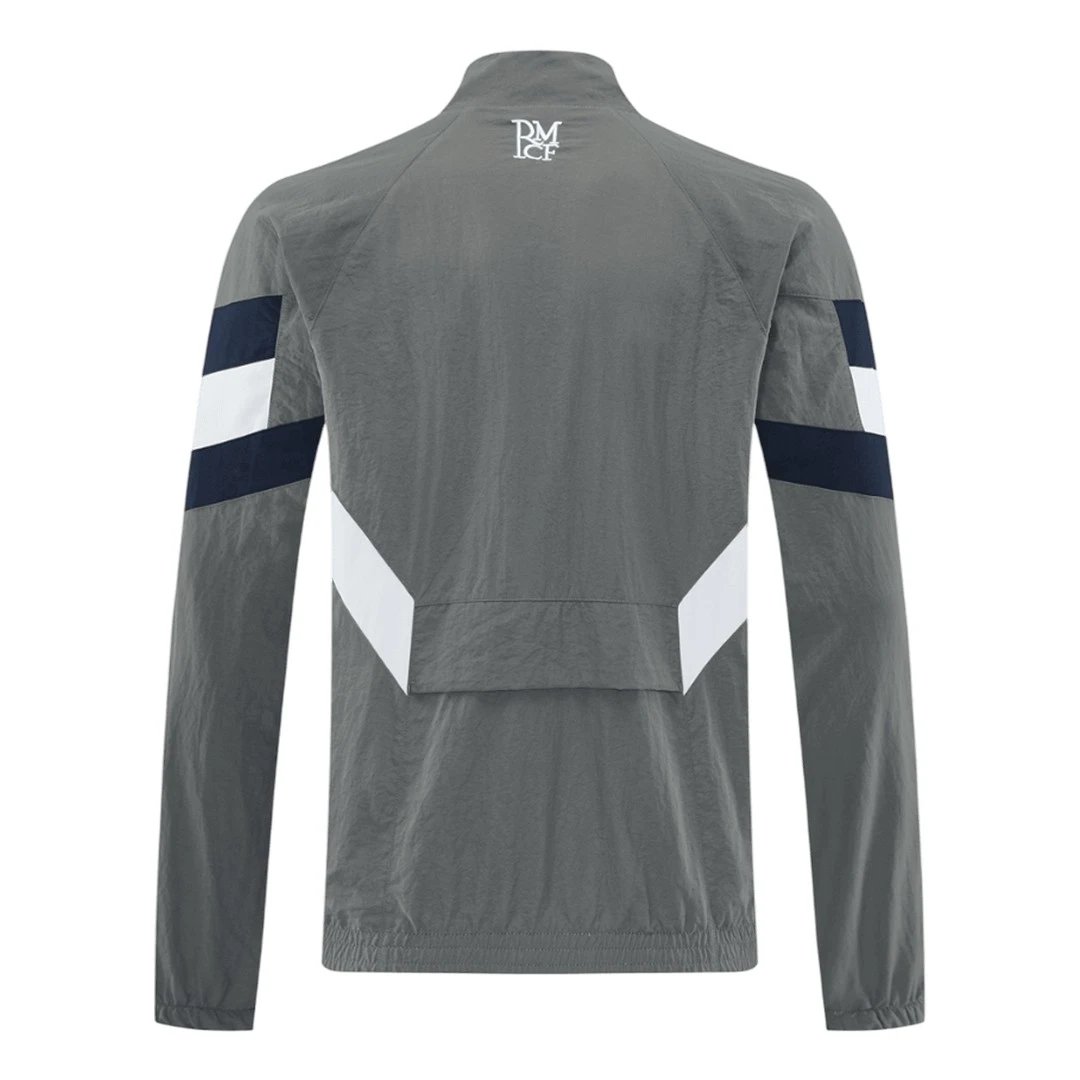 Real Madrid 2025 Windbreaker Jacket 26 Gray — QC
