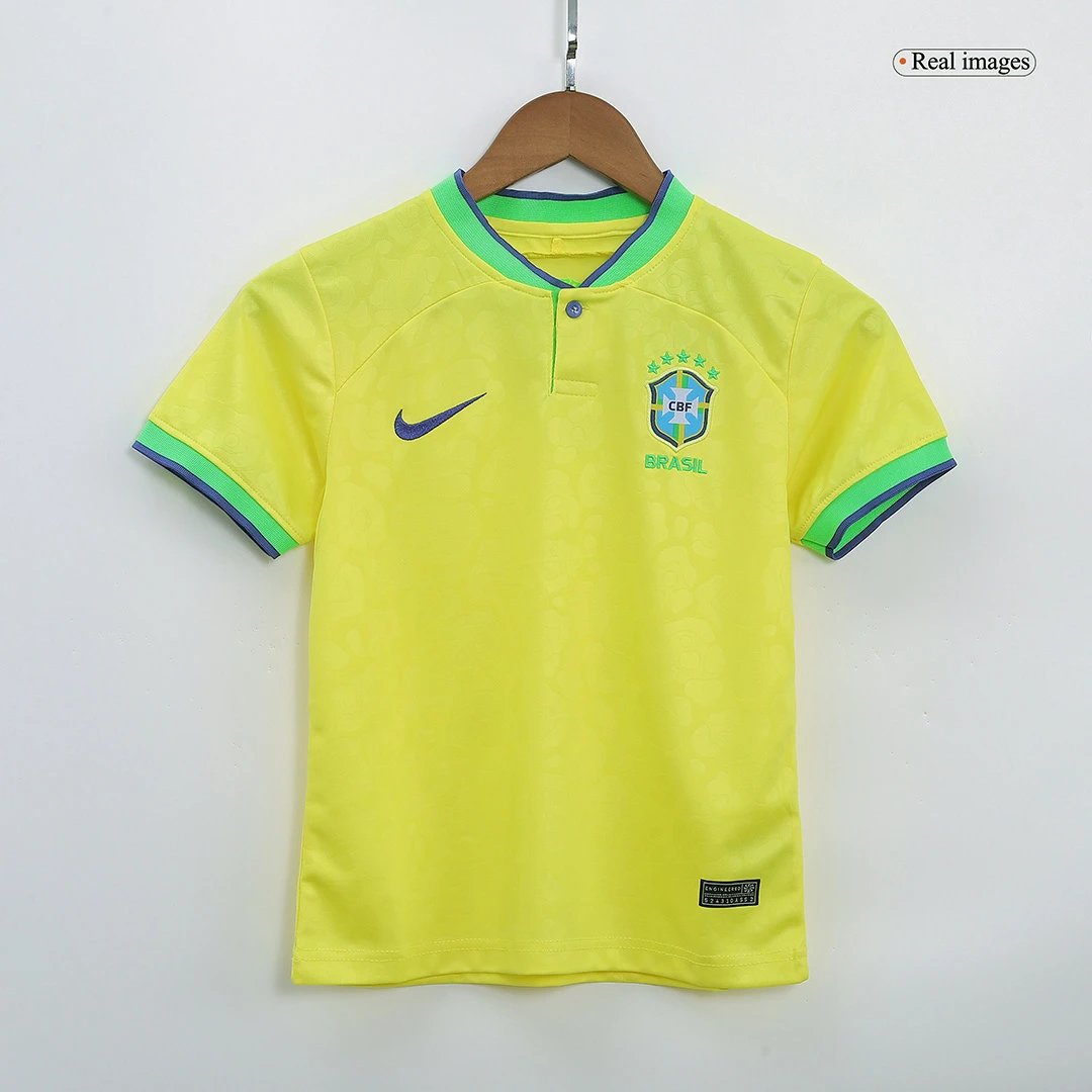 Brazil 2022 Home Jersey - Kids — photo 4