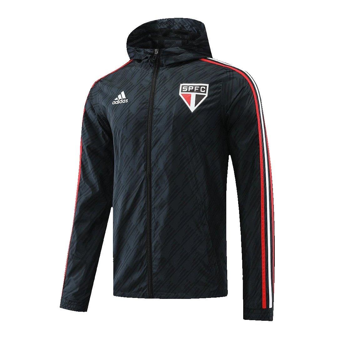 Sao Paulo FC Hoodie Windbreaker Jacket 2022 23 Black — photo 2