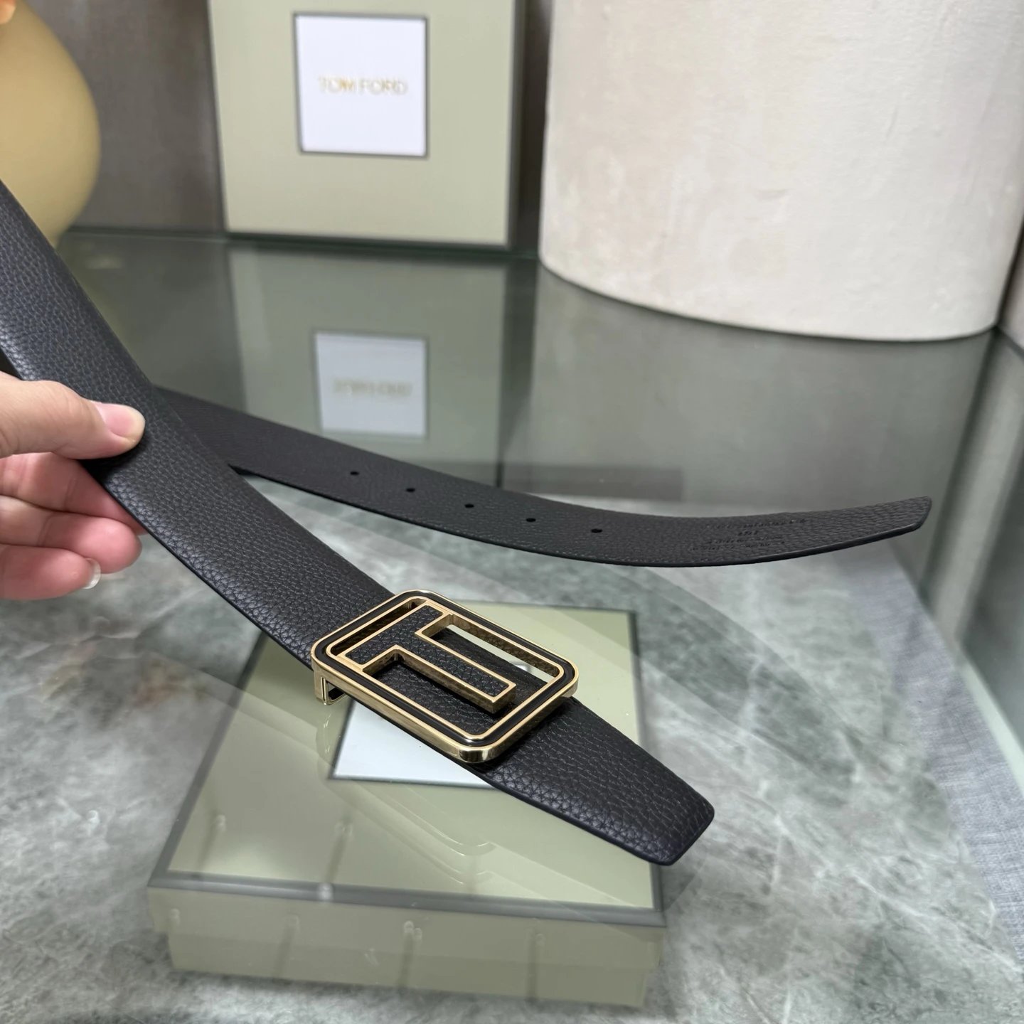 Tom Ford Leather Reversible Belt Ver.H — photo 5