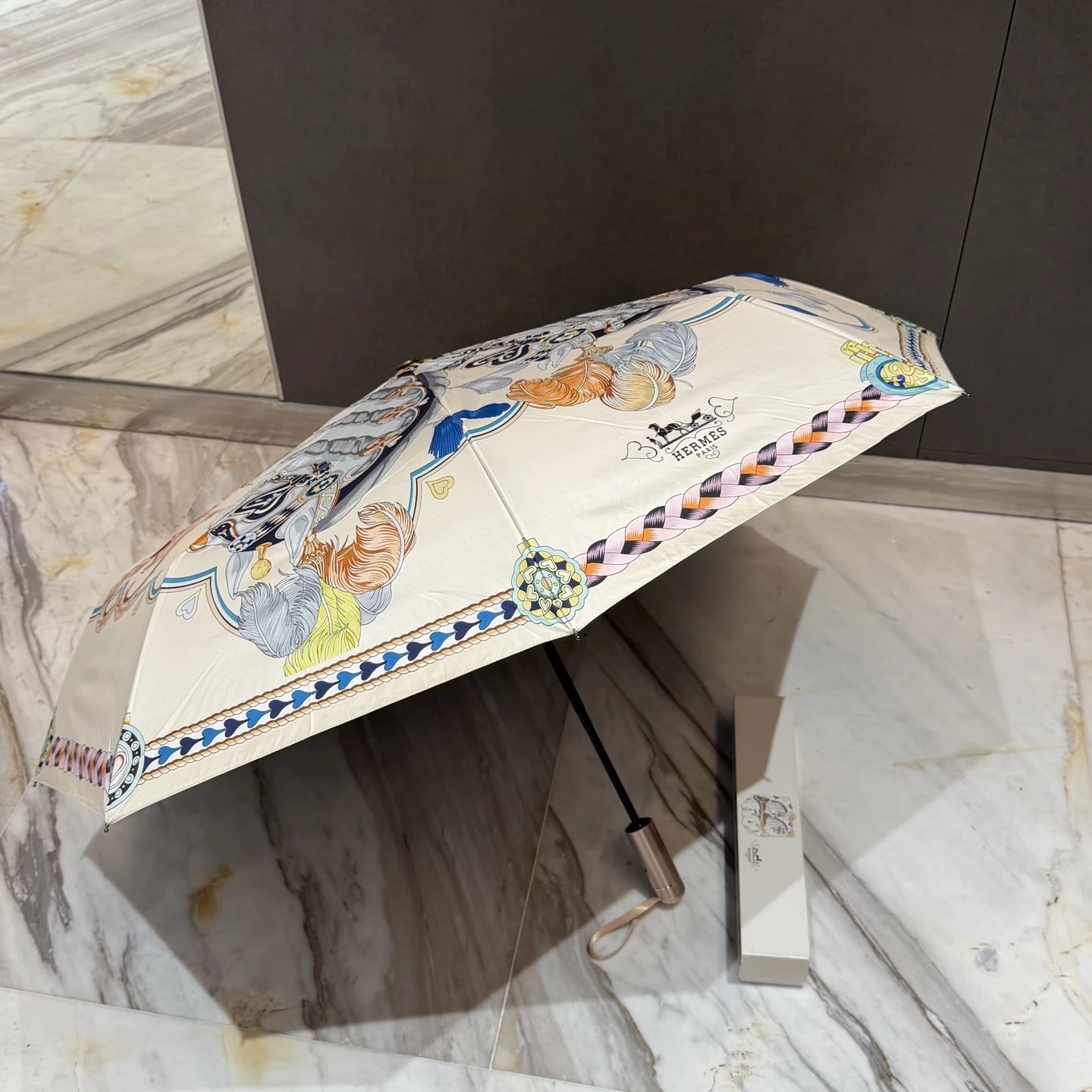 Hermes UV Protection Folding Umbrella Ver.A — Photo 6