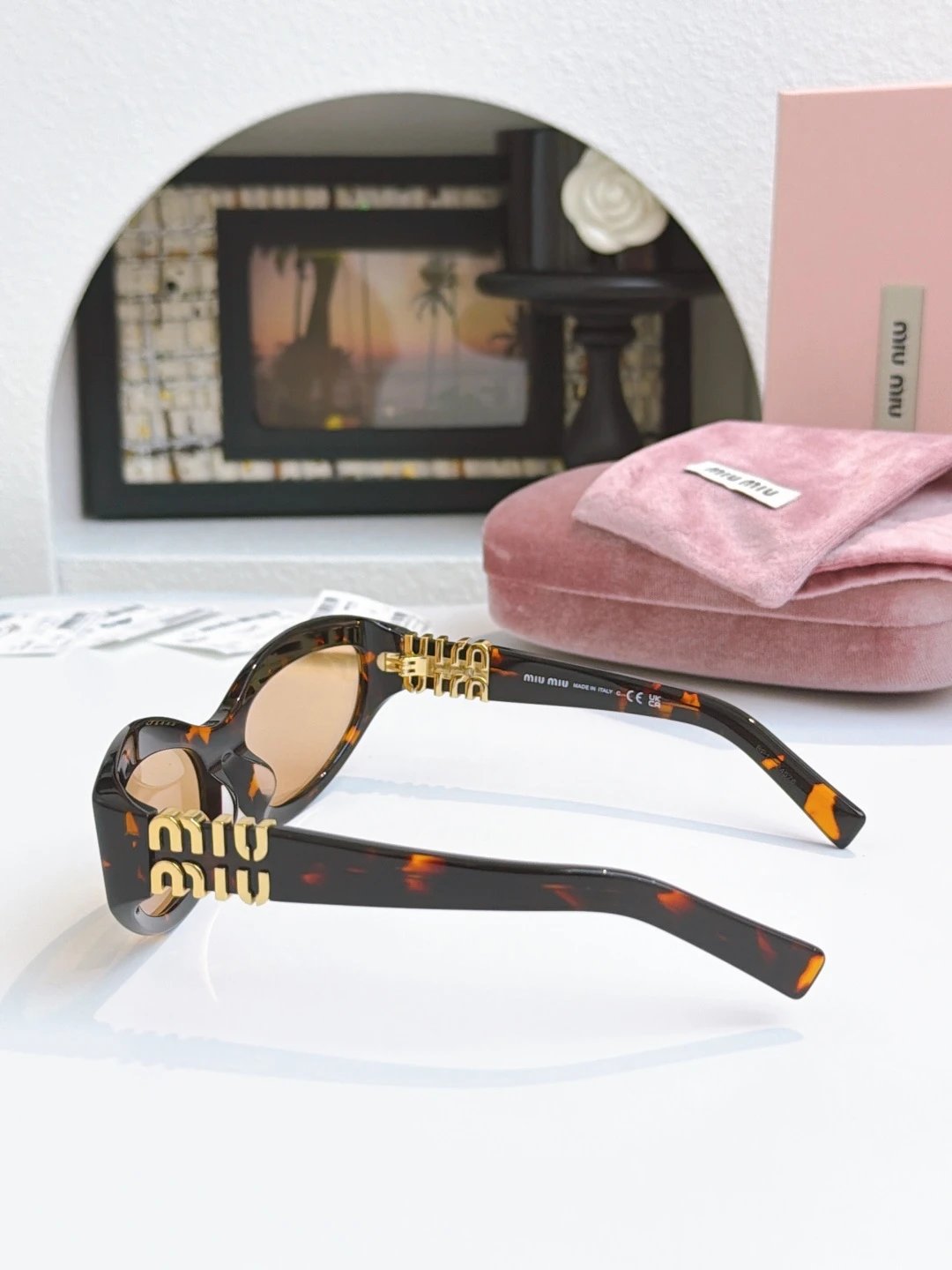 Miu Miu SMU14ZS Sunglasses 59-17-130 — QC