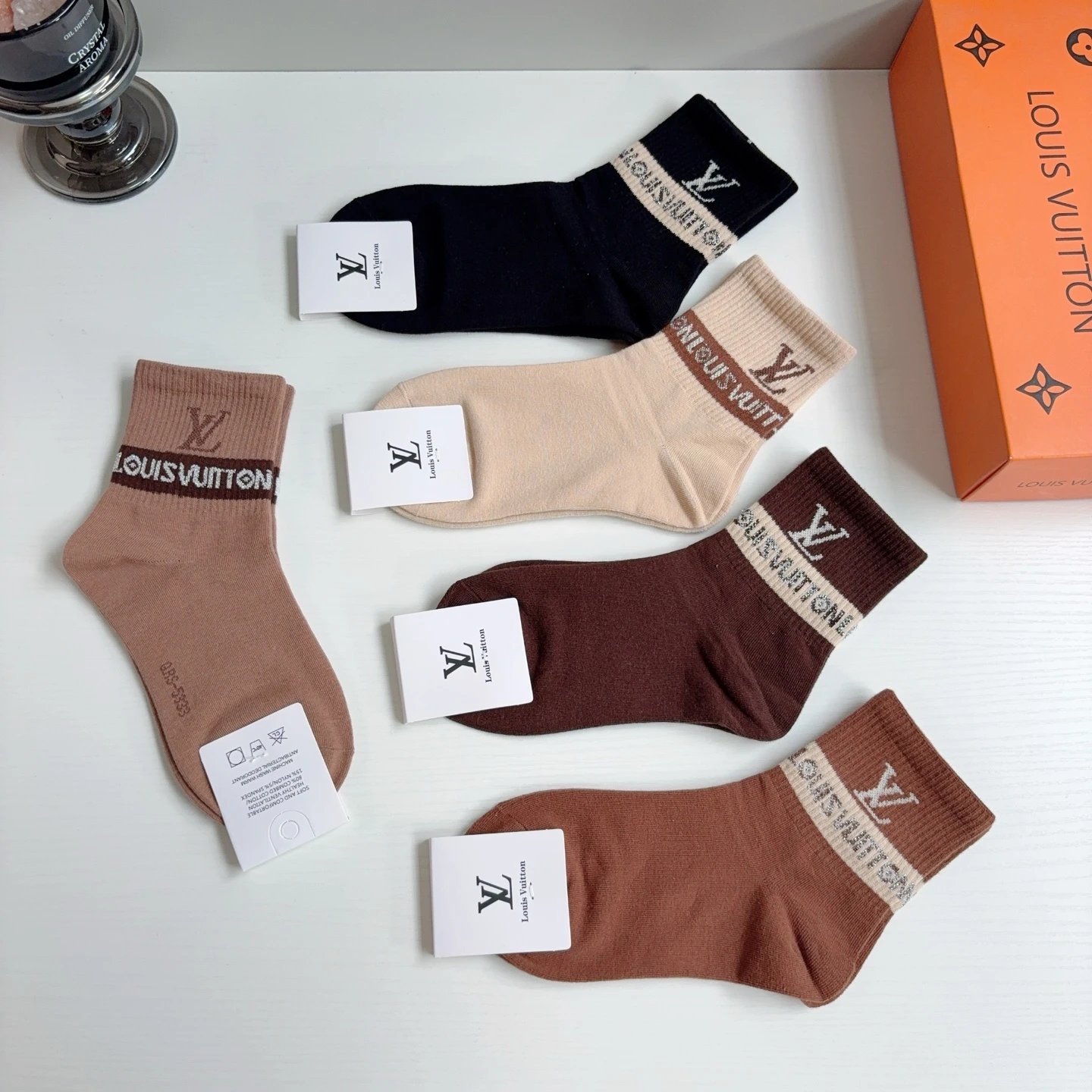 Louis Vuitton Crew Cotton Socks Ver.B — photo 8