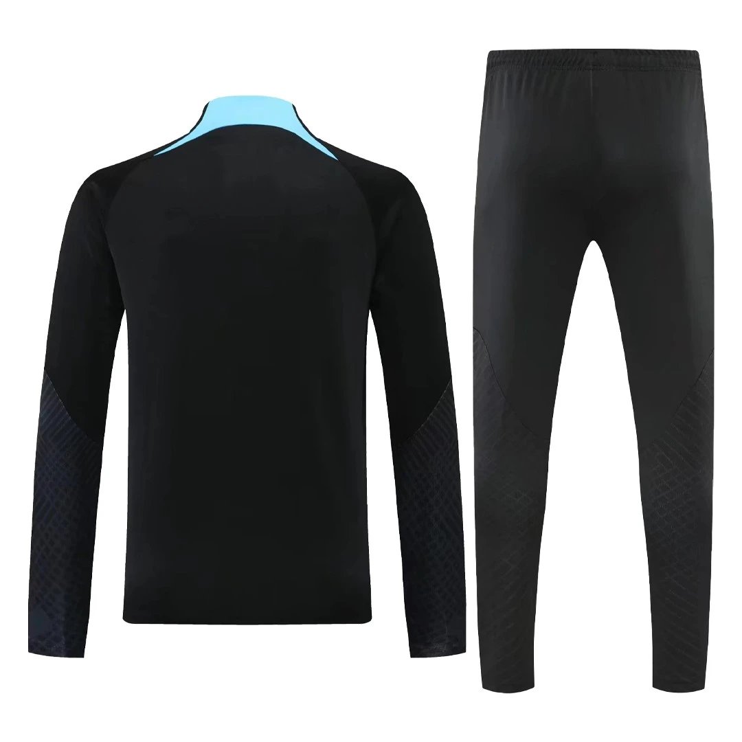 Inter Milan 2022 1 4 Zip Tracksuit 23 Black — Photo 3