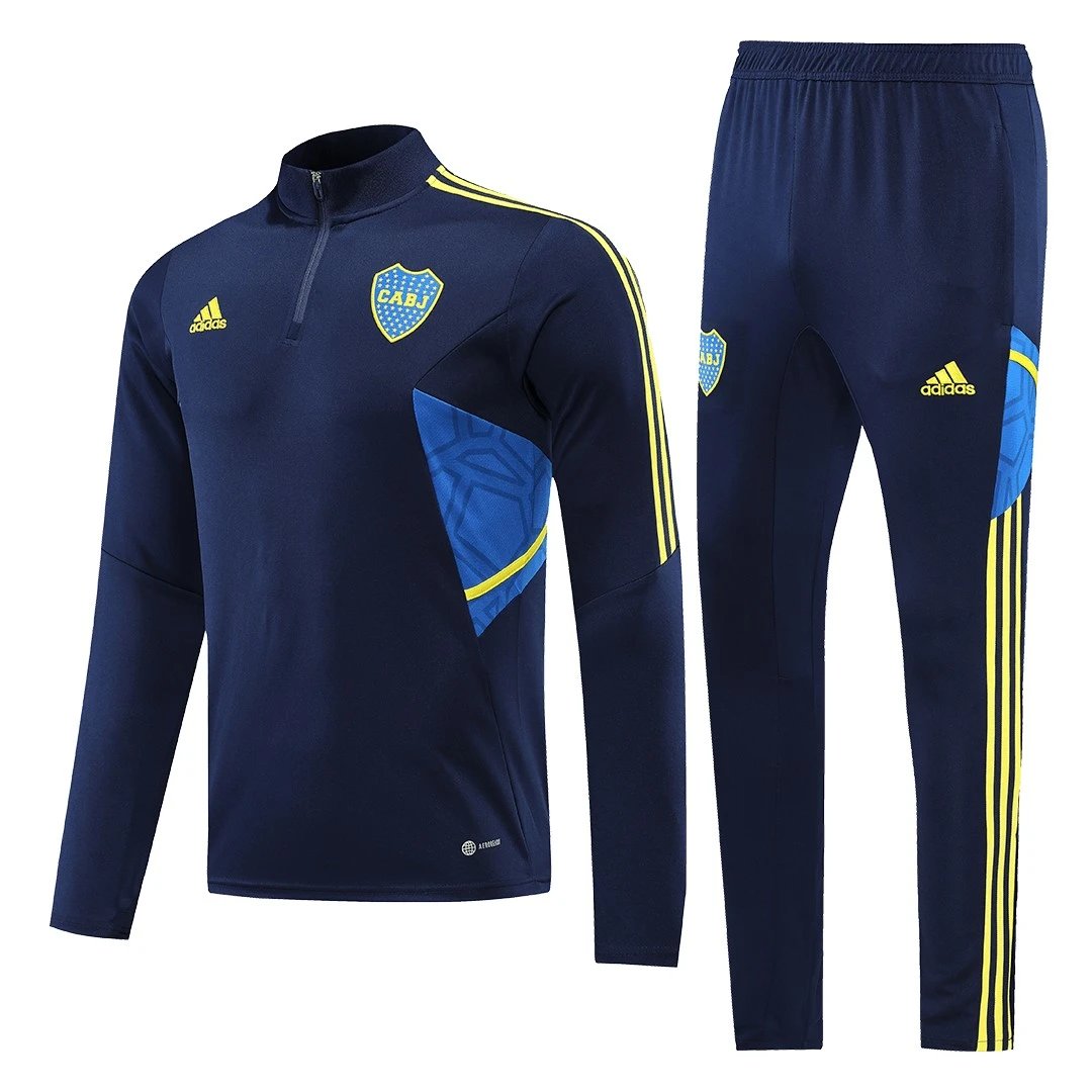 Boca Juniors 1 4 Zip Tracksuit 2022 23 Navy — photo 2