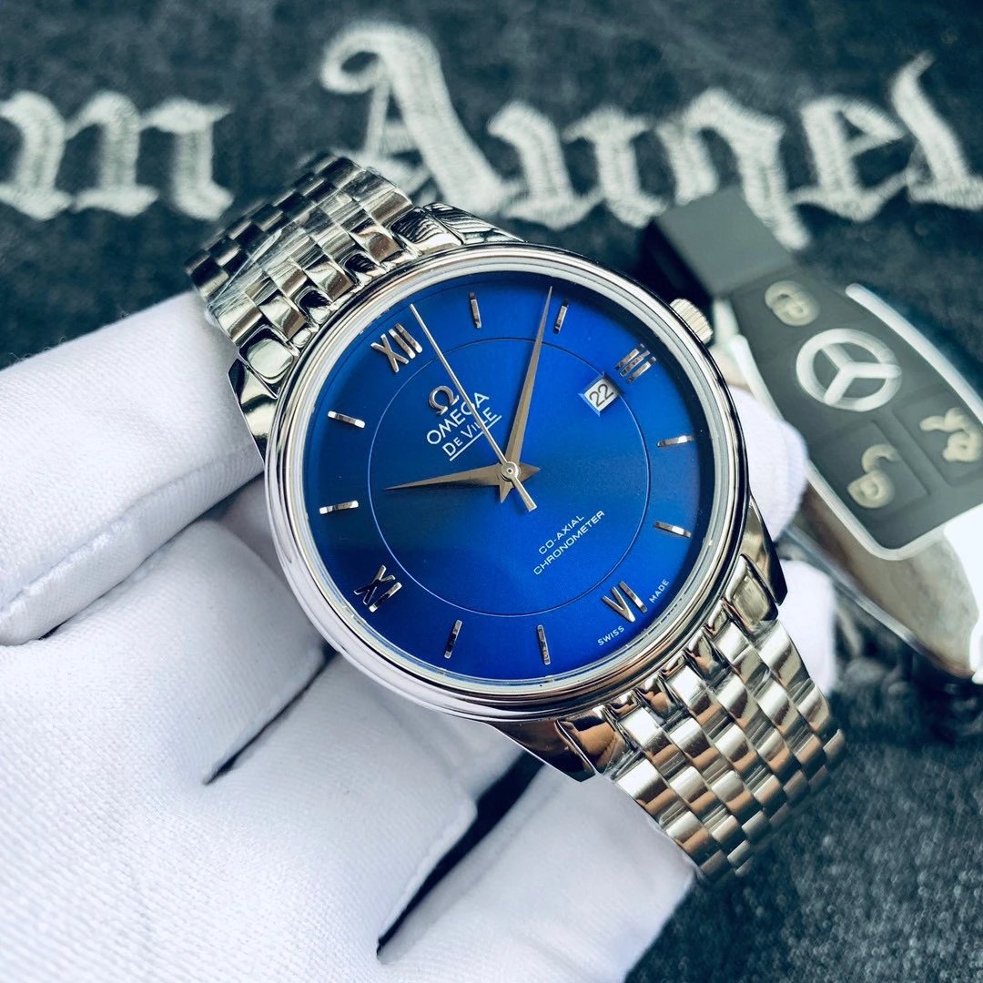 Omega De Ville Leather Automatic Watch 39.5mm — photo 4