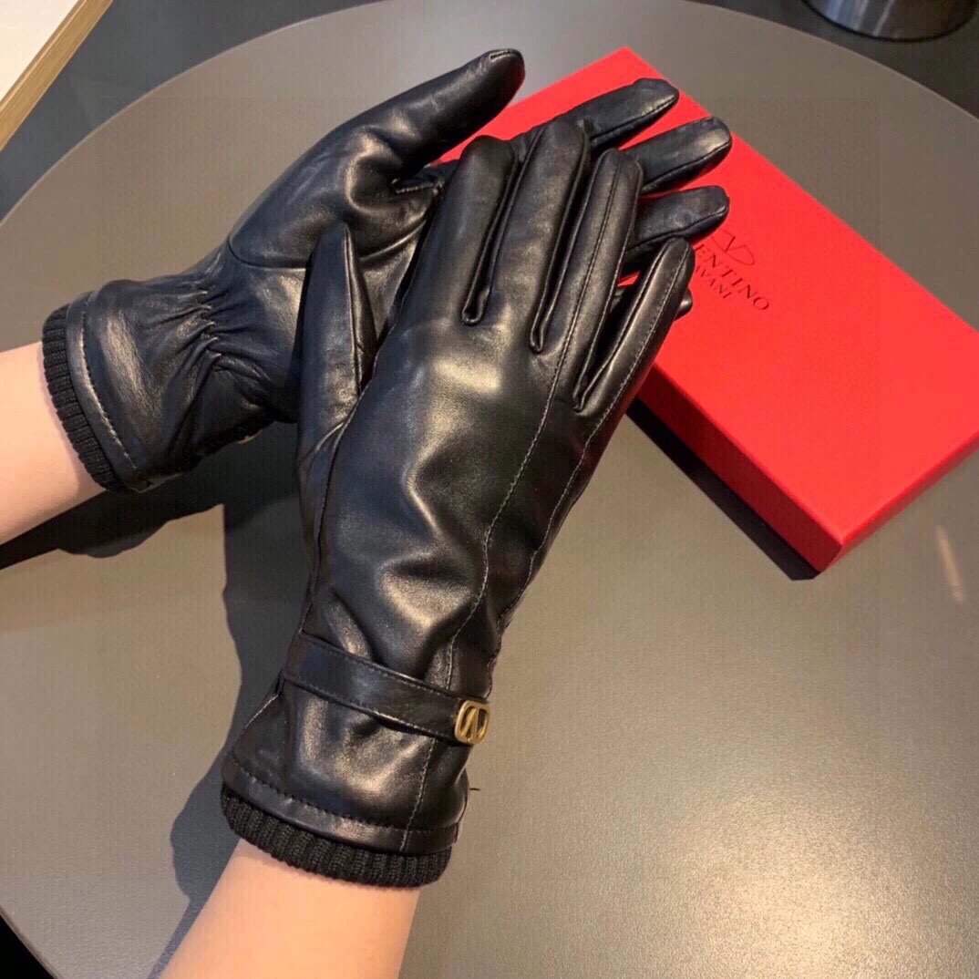 Valentino Lambskin Cashmere Gloves Ver.C — QC