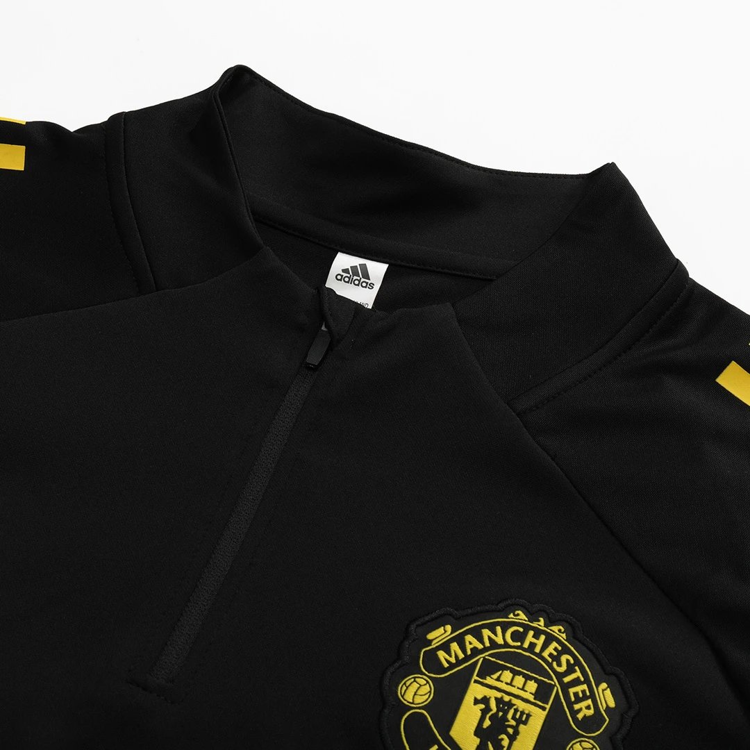 Manchester United 1 4 Zip Tracksuit 2025 26 Black — photo 5