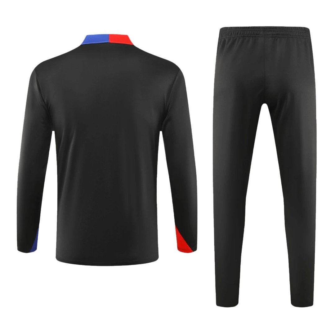 Barcelona 1 4 Zip Tracksuit 2024 25 Black — photo 2