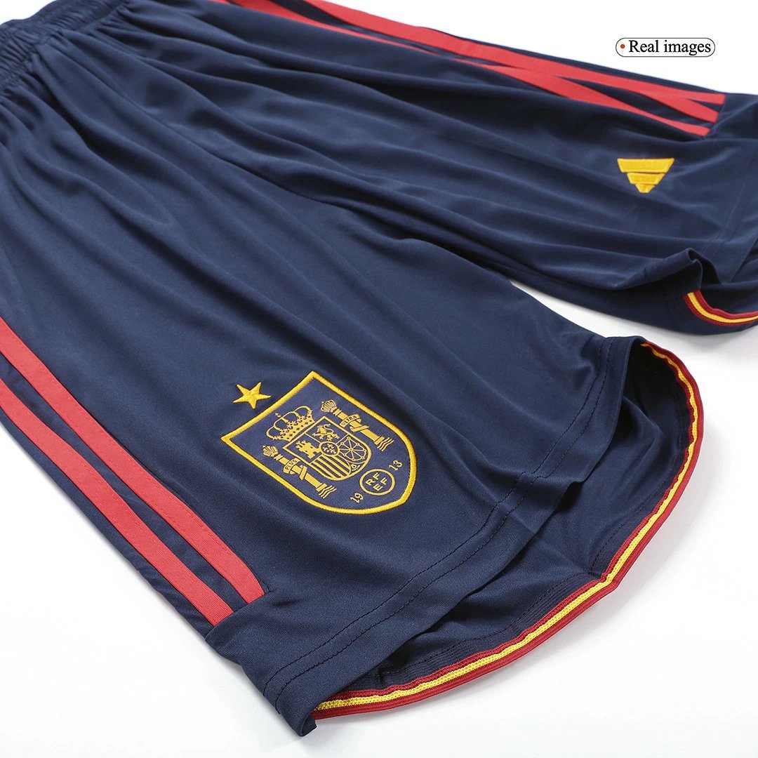 Spain 2022 Home Soccer Shorts — Photo 5