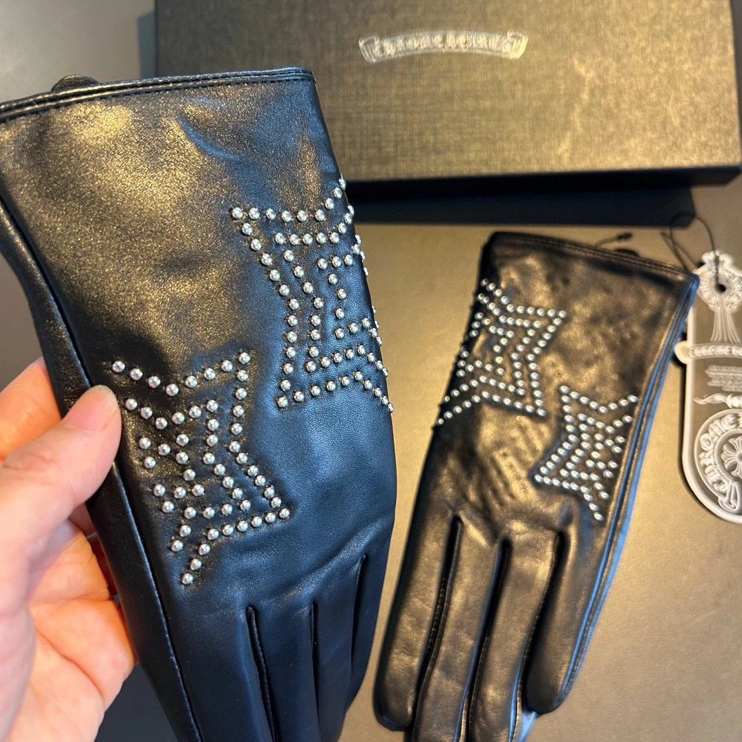 Chrome Hearts Lambskin Cashmere Gloves Ver.C — QC