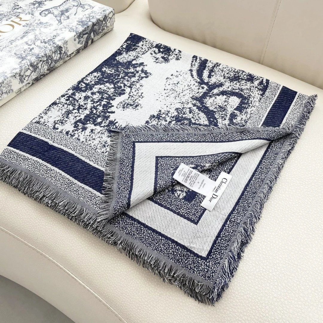 Dior Wool Silk Shawl Ver.A — QC
