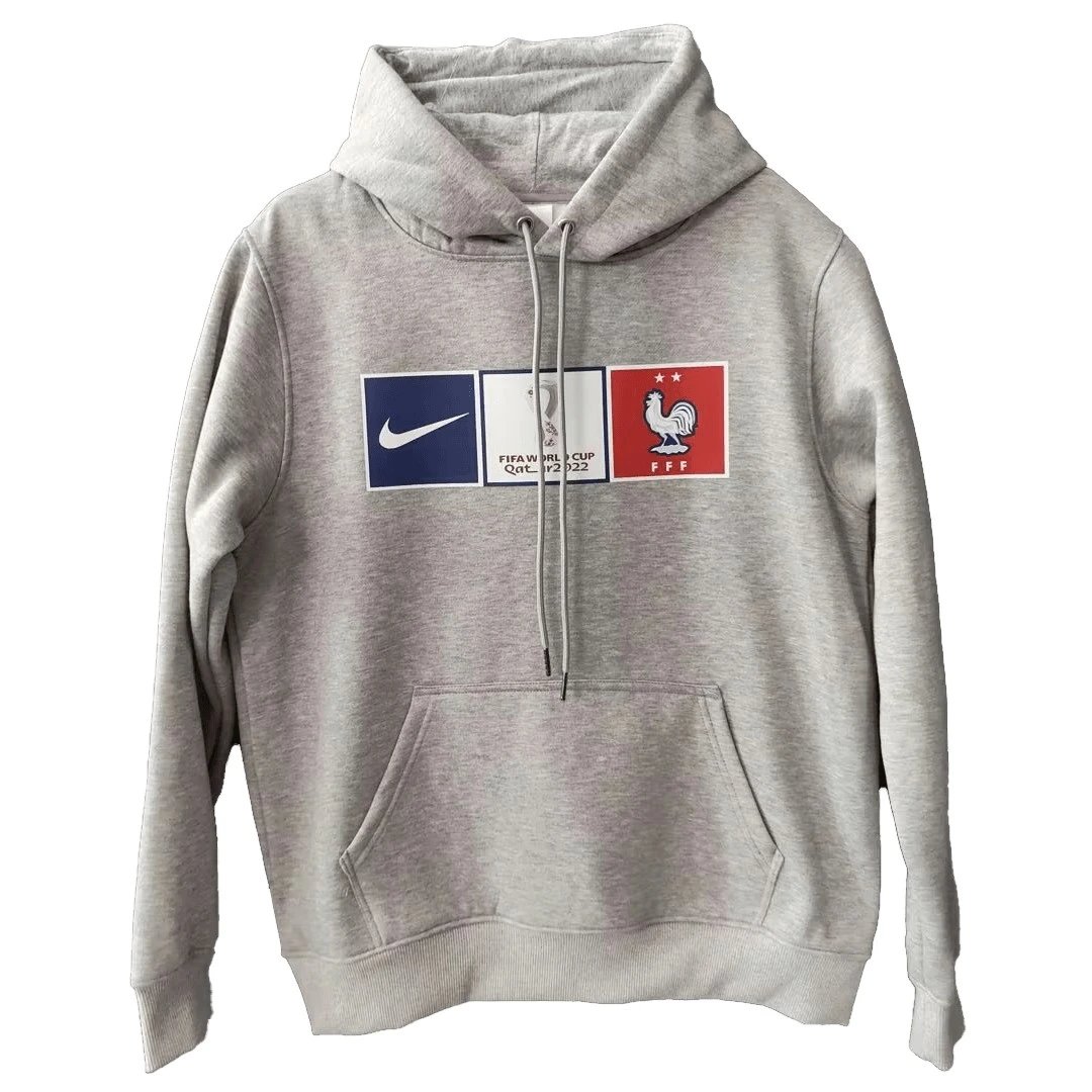 France 2022 Sweater Hoodie Gray — Zdjęcie 2