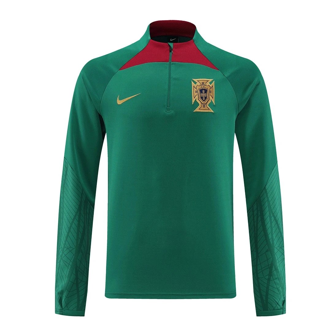 Portugal 1 4 Zip Tracksuit 2022 Green — photo 4