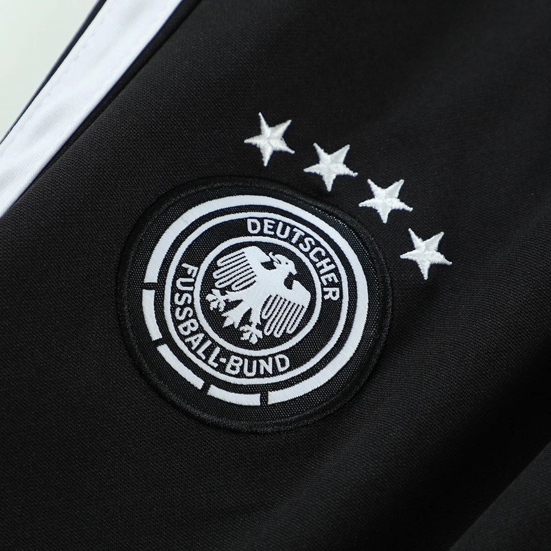 Germany 2026 1 4 Zip Tracksuit Kids Black — QC