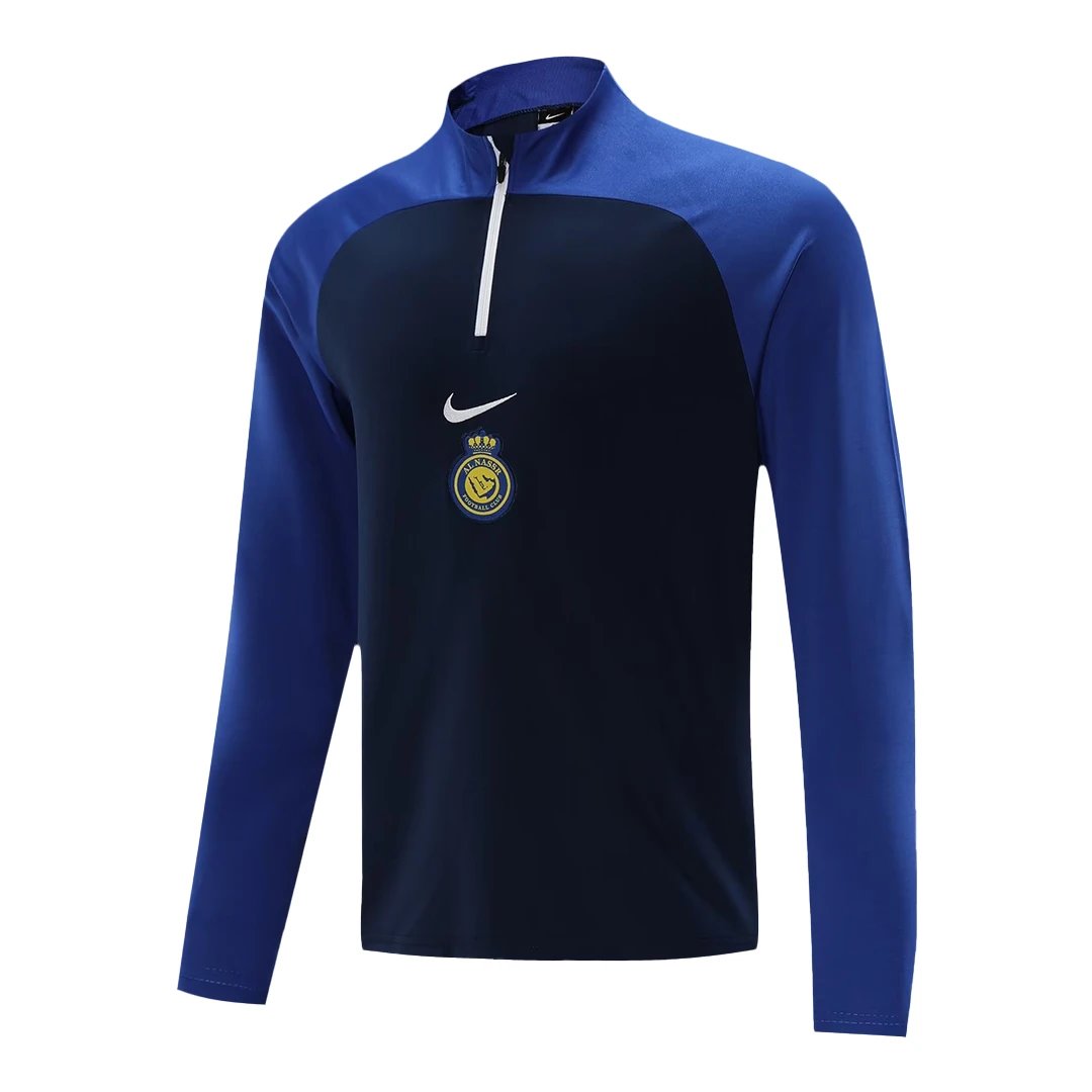 Al Nassr 2023 1 4 Zip Tracksuit 24 Blue Black — Zdjęcie 9