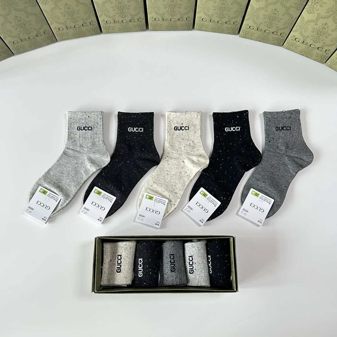 Gucci Crew Socks 5-Pair Box — photo 2