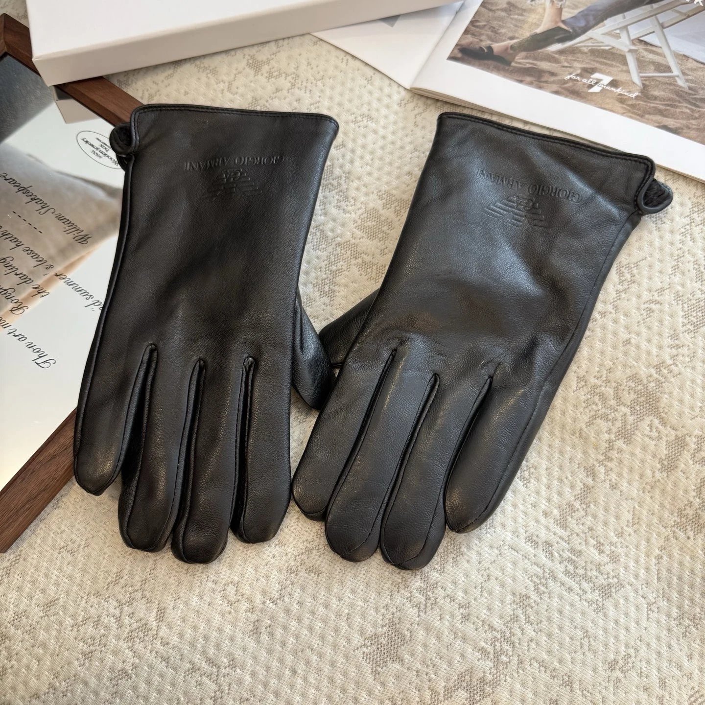 Armani Lambskin Cashmere Gloves Ver.B — Photo 8