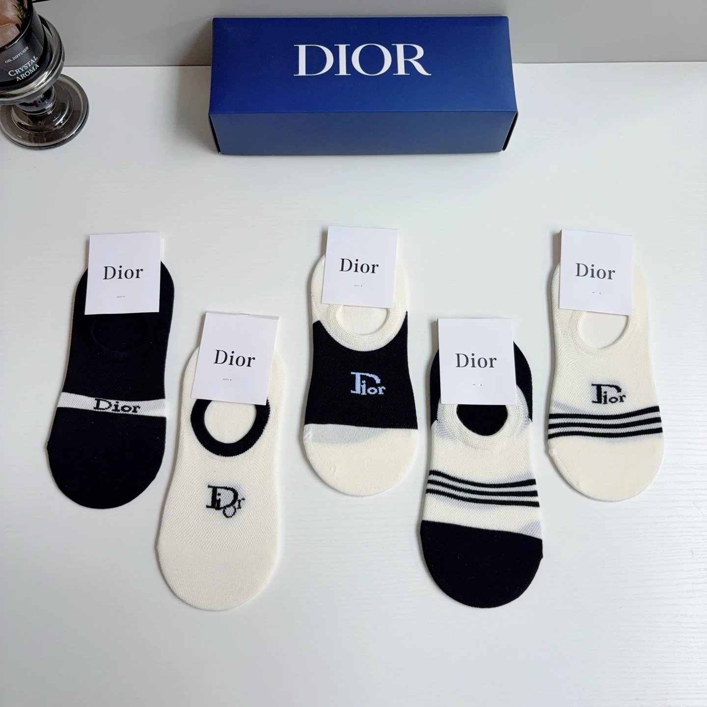 Dior No-Show Socks Ver.A — QC