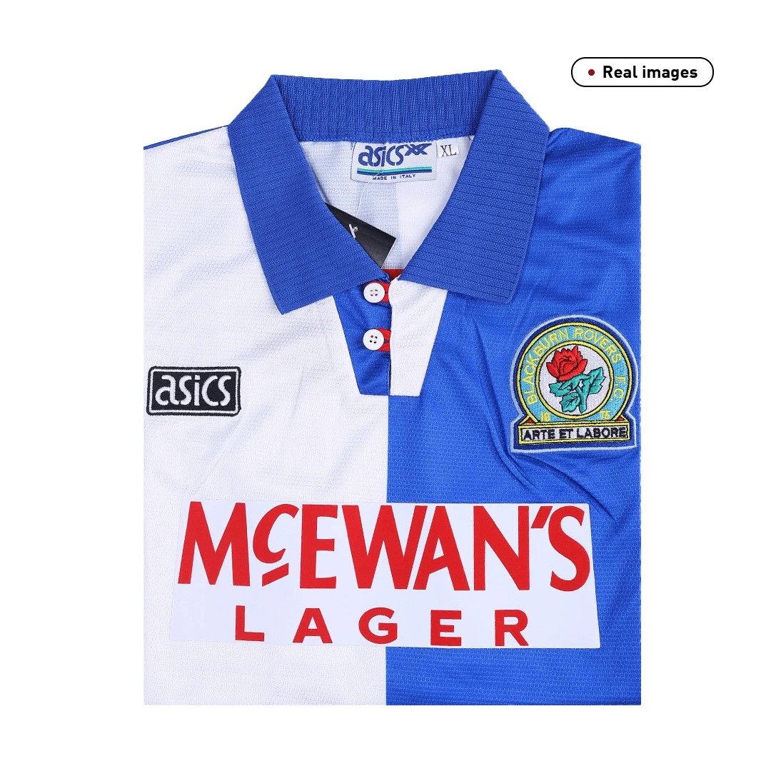 1994/95 Blackburn Rovers By Asics Retro Home Jersey — Photo 4