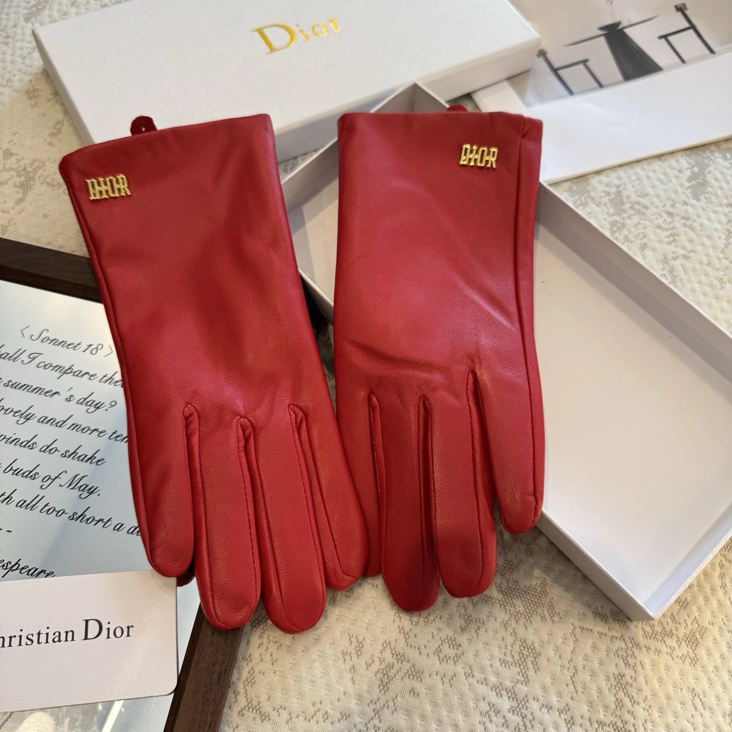 Dior Lambskin Cashmere Gloves Ver.B — Zdjęcie 9
