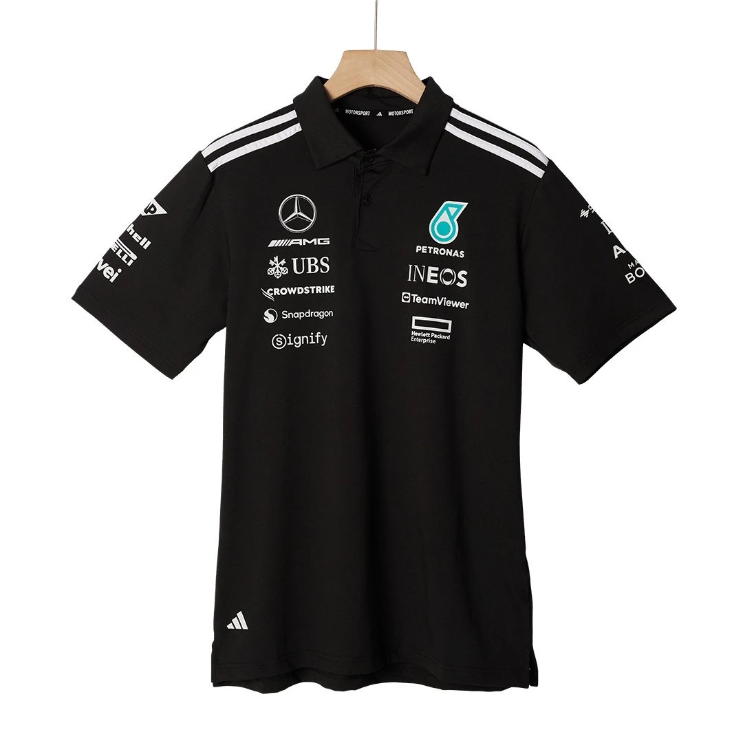 Mercedes AMG Petronas F1 2025 Team Polo Black — photo 4