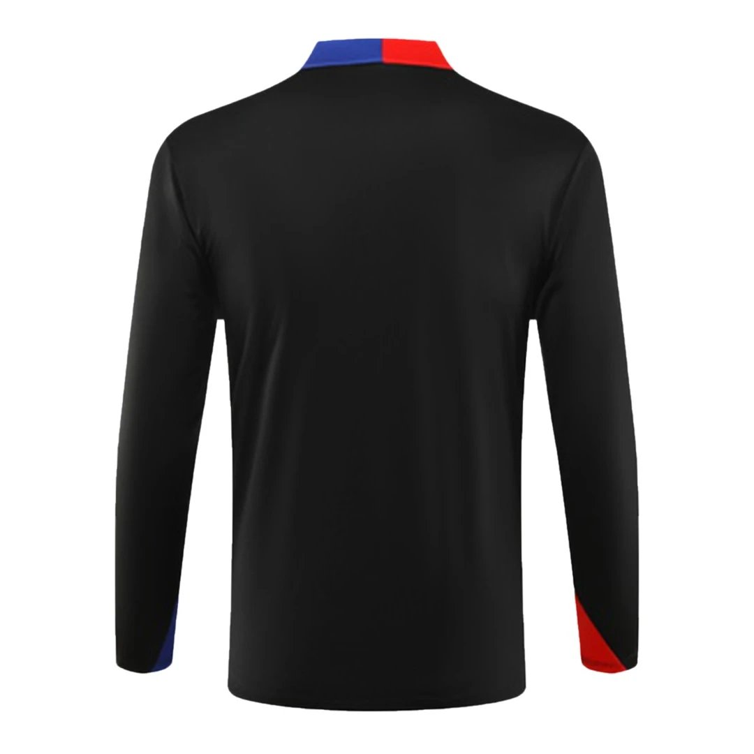 Barcelona 1 4 Zip Tracksuit 2024 25 Black — photo 4