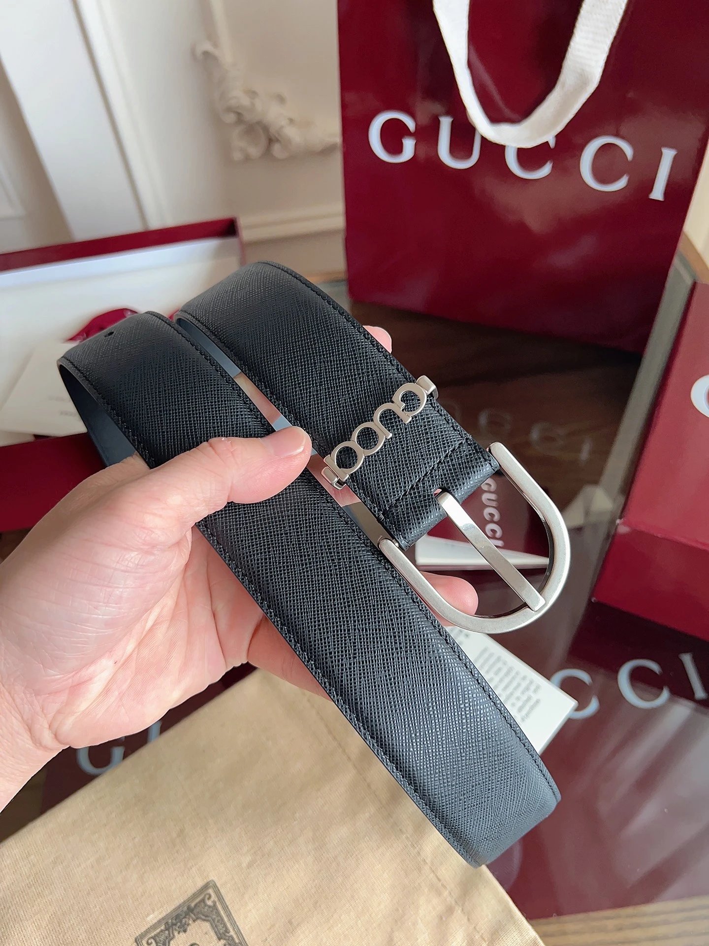 Gucci Leather Belt Ver.E — Photo 9