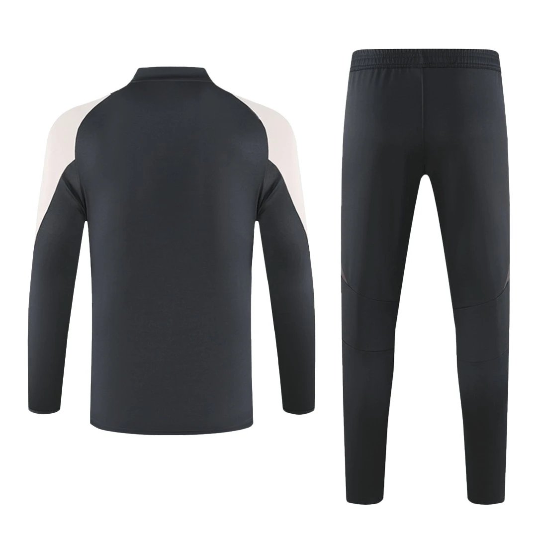 Real Madrid 1 4 Zip Tracksuit 2024 25 Gray — photo 2
